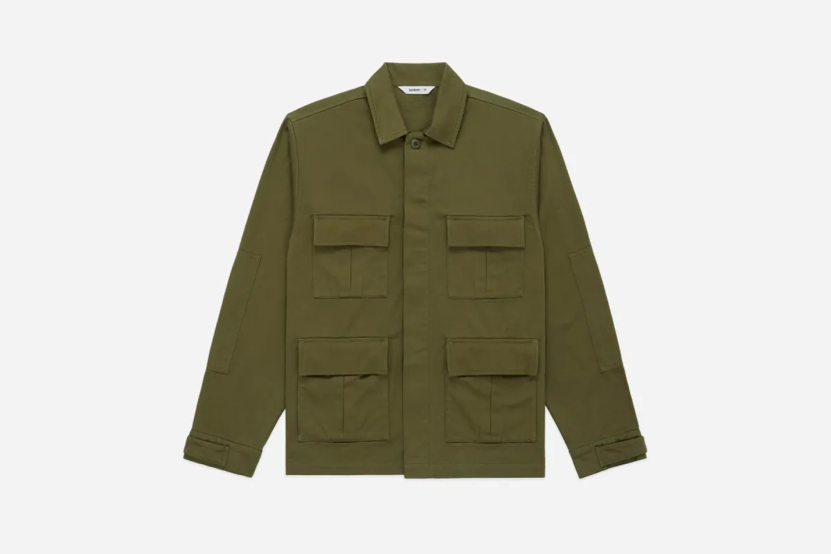 BDU Jacket ~ Olive Back Satin sold by 3sixteen
