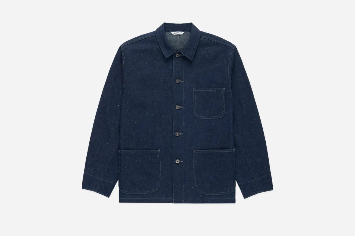 Chore Jacket ~ Nep Denim sold by 3sixteen