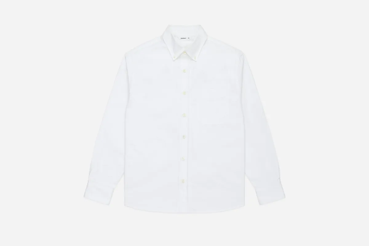 Big Oxford Shirt ~ White sold by 3sixteen