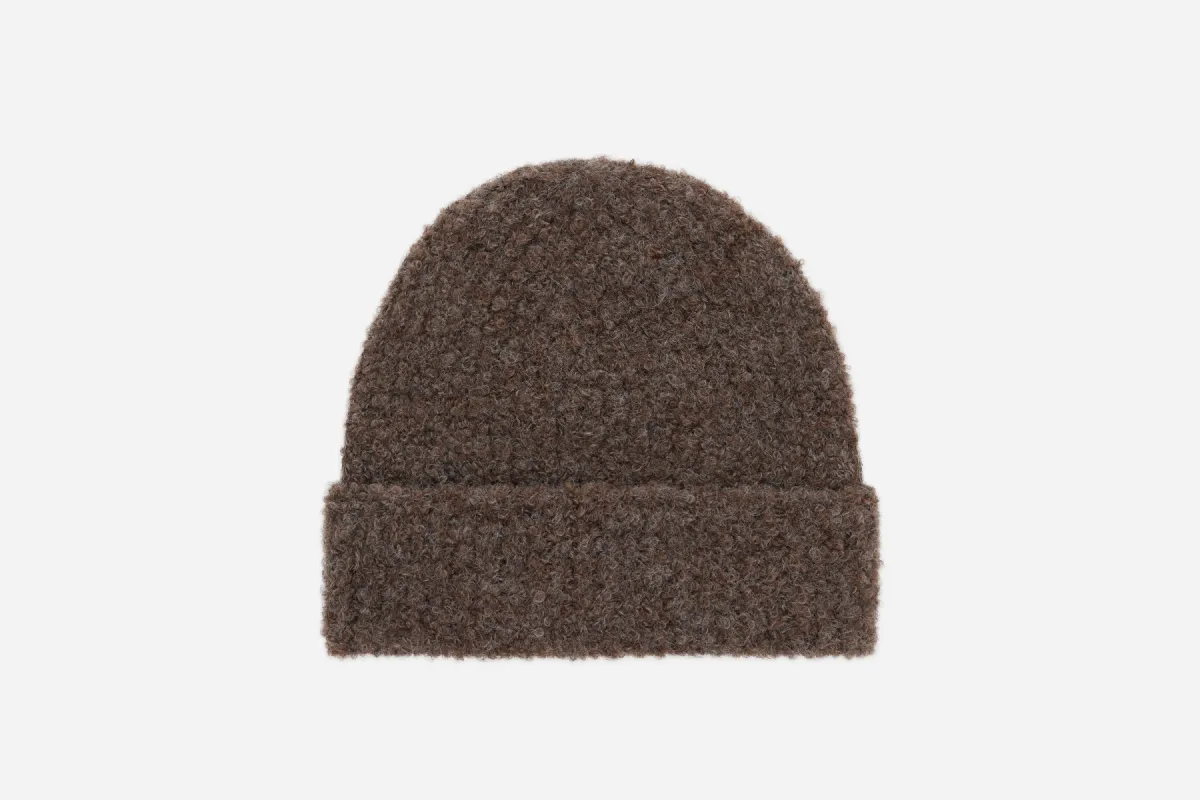 Watch Cap ~ Earth Boucle Alpaca sold by 3sixteen