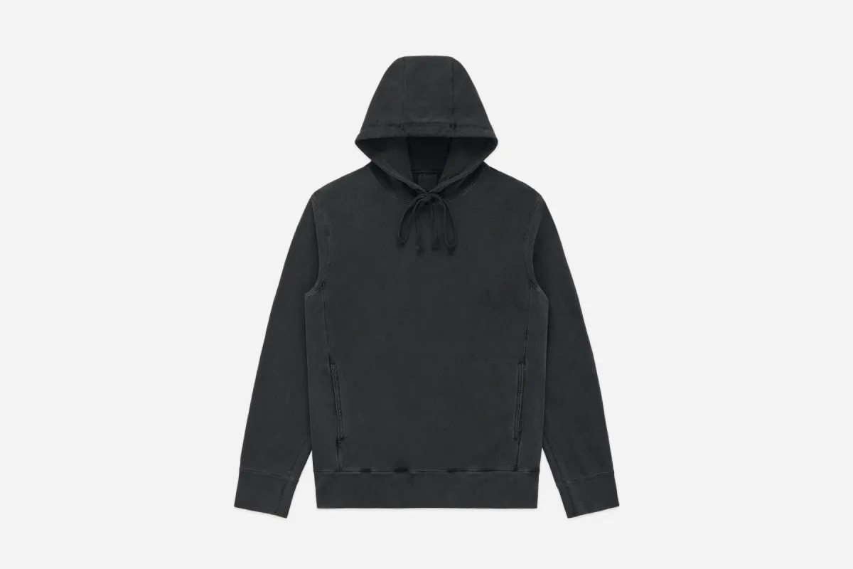 Garment Dyed French Terry Pullover ~ Smoke sold by 3sixteen