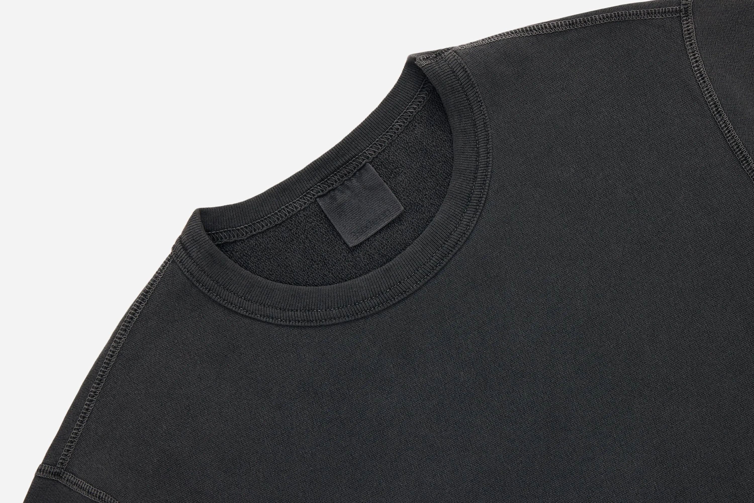 Garment Dyed French Terry Crewneck ~ Smoke sold by 3sixteen product image thumbnail 3
