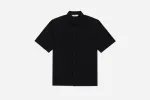 Short Sleeve Workshirt ~ Black Cotton Twill sold by 3sixteen