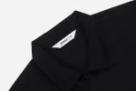 Short Sleeve Workshirt ~ Black Cotton Twill sold by 3sixteen