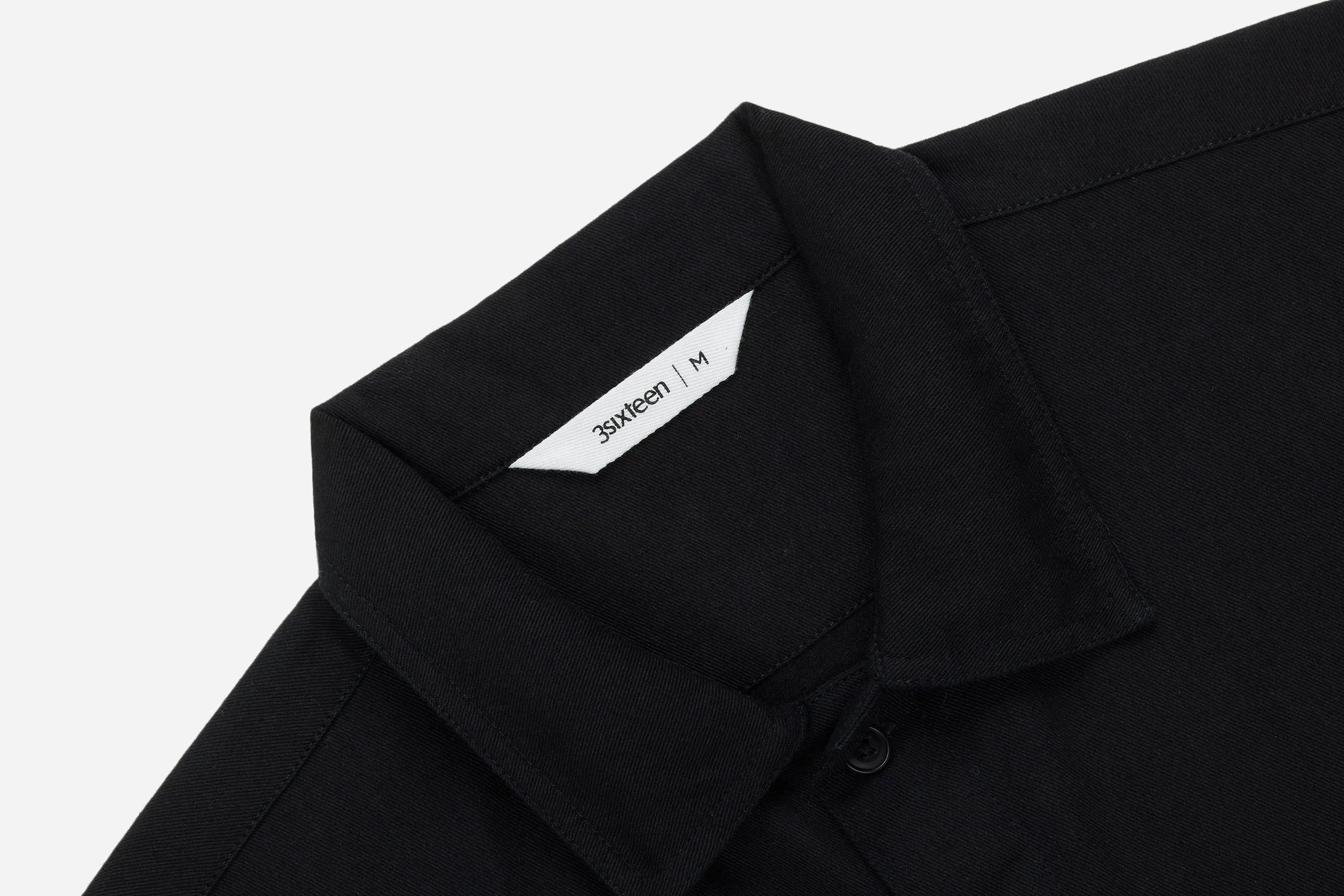 Short Sleeve Workshirt ~ Black Cotton Twill sold by 3sixteen product image thumbnail 3