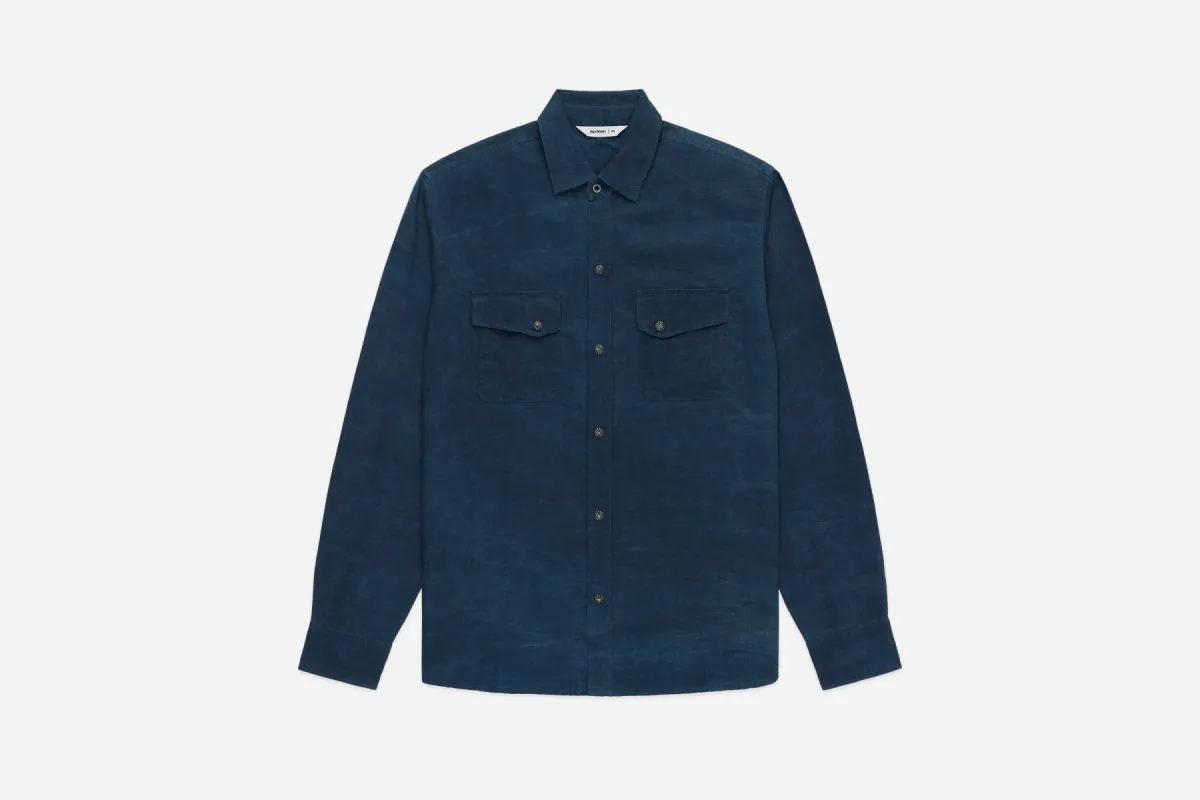 Crosscut Western ~ Indigo/Iron Dye Hemp sold by 3sixteen