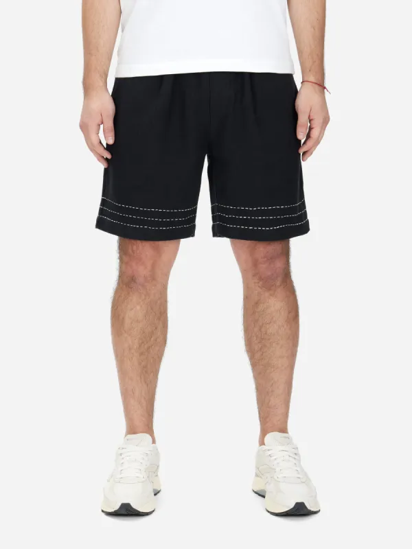 Club Short ~ Black Hand Stitch made by 3sixteen