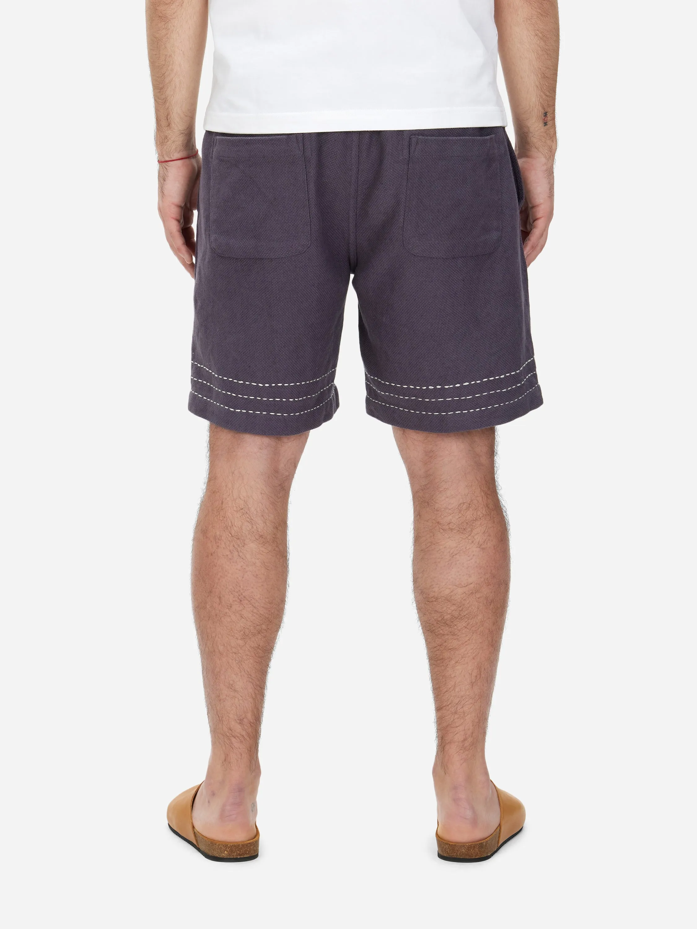 Club Short ~ Plum Hand Stitch sold by 3sixteen product image thumbnail 4