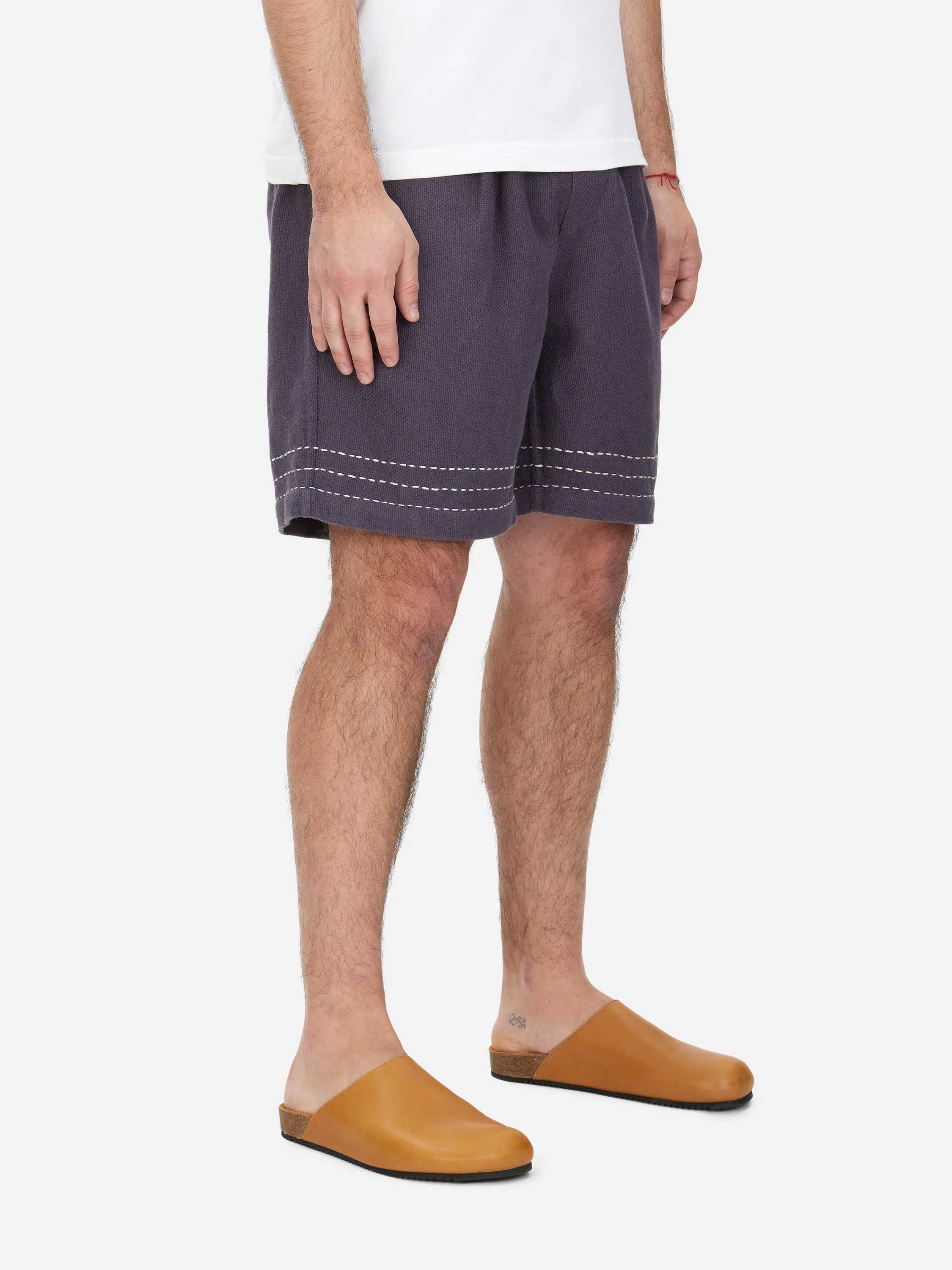 Club Short ~ Plum Hand Stitch sold by 3sixteen product image thumbnail 2