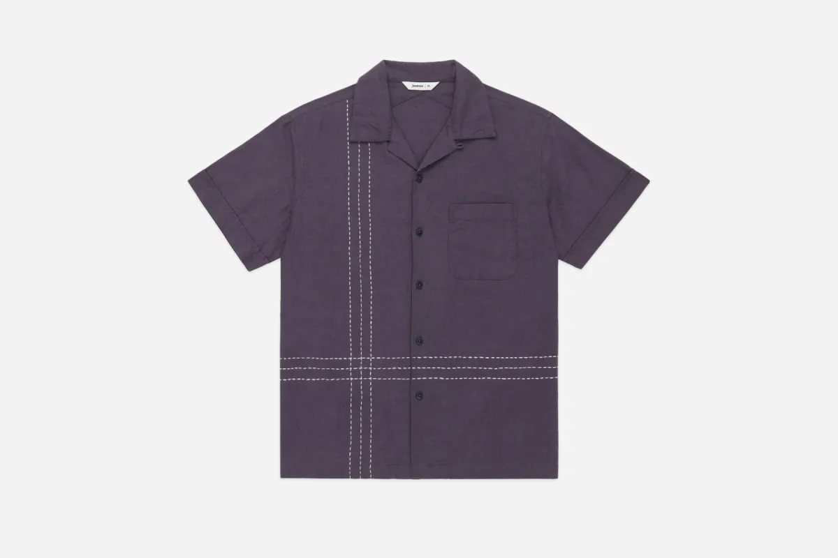Vacation Shirt ~ Plum Hand Stitch sold by 3sixteen