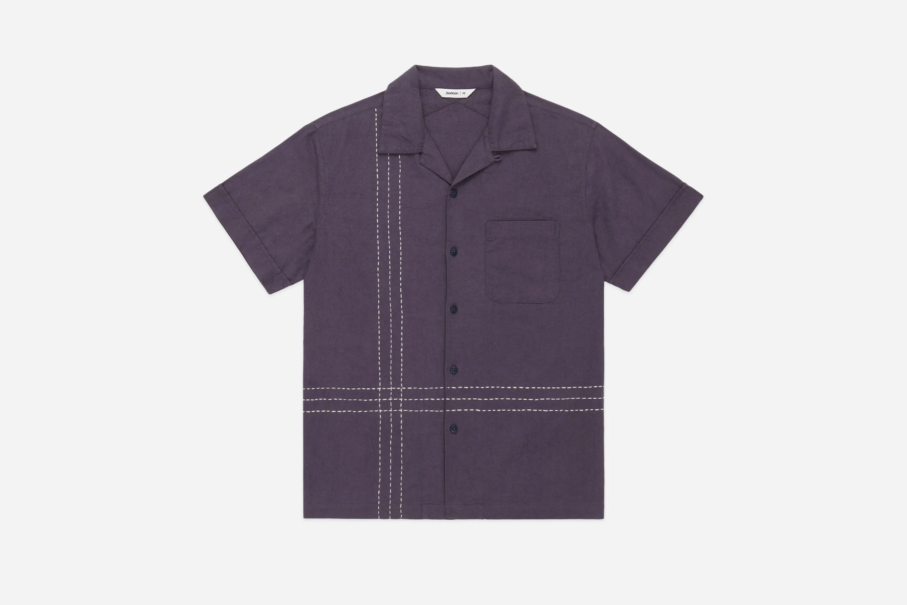 Vacation Shirt ~ Plum Hand Stitch sold by 3sixteen