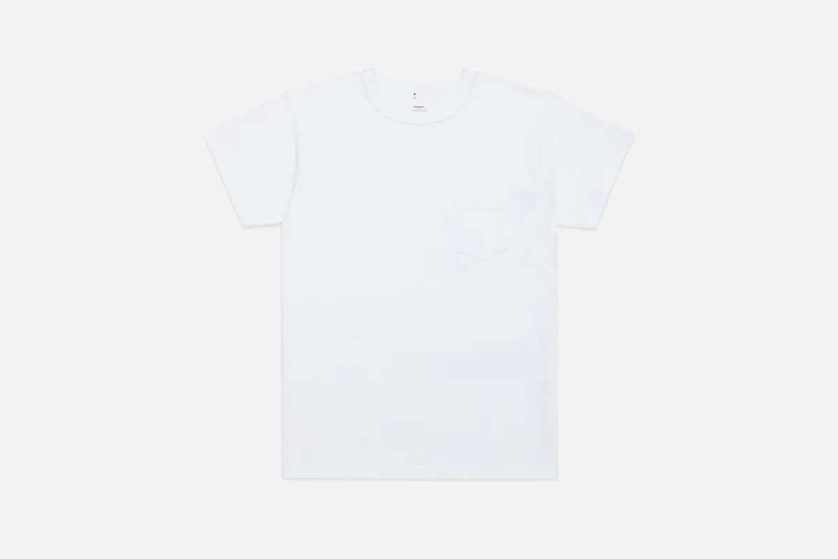 Heavyweight Pocket T-Shirt ~ White (2 Pack) sold by 3sixteen