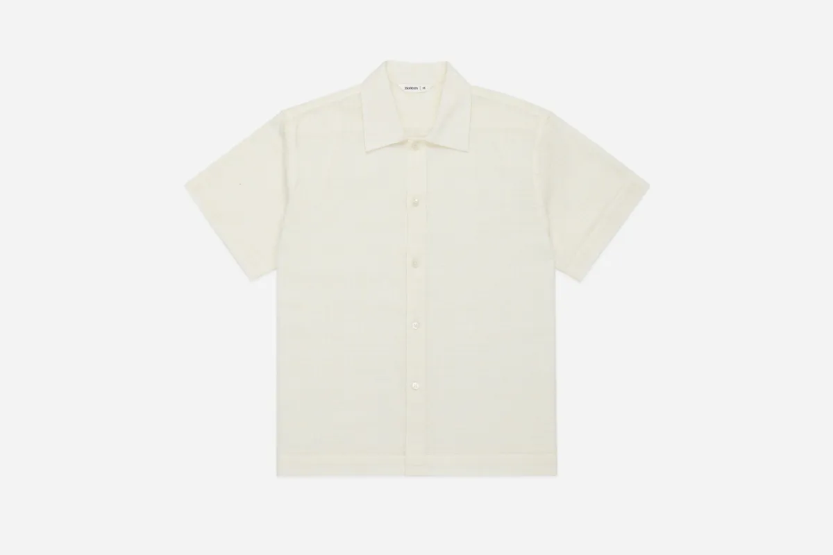 Resort Shirt ~ Natural Gauze sold by 3sixteen