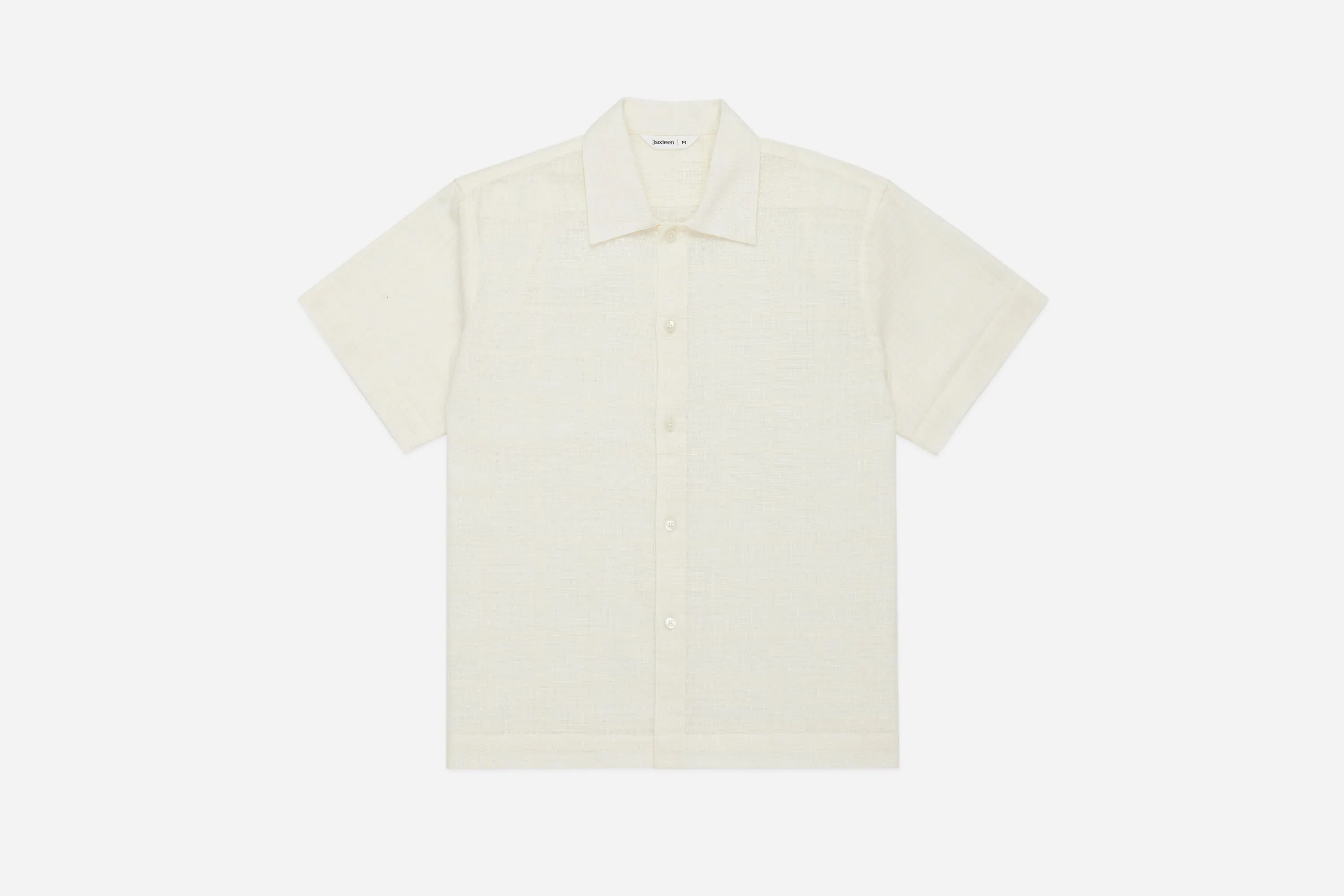 Resort Shirt ~ Natural Gauze sold by 3sixteen