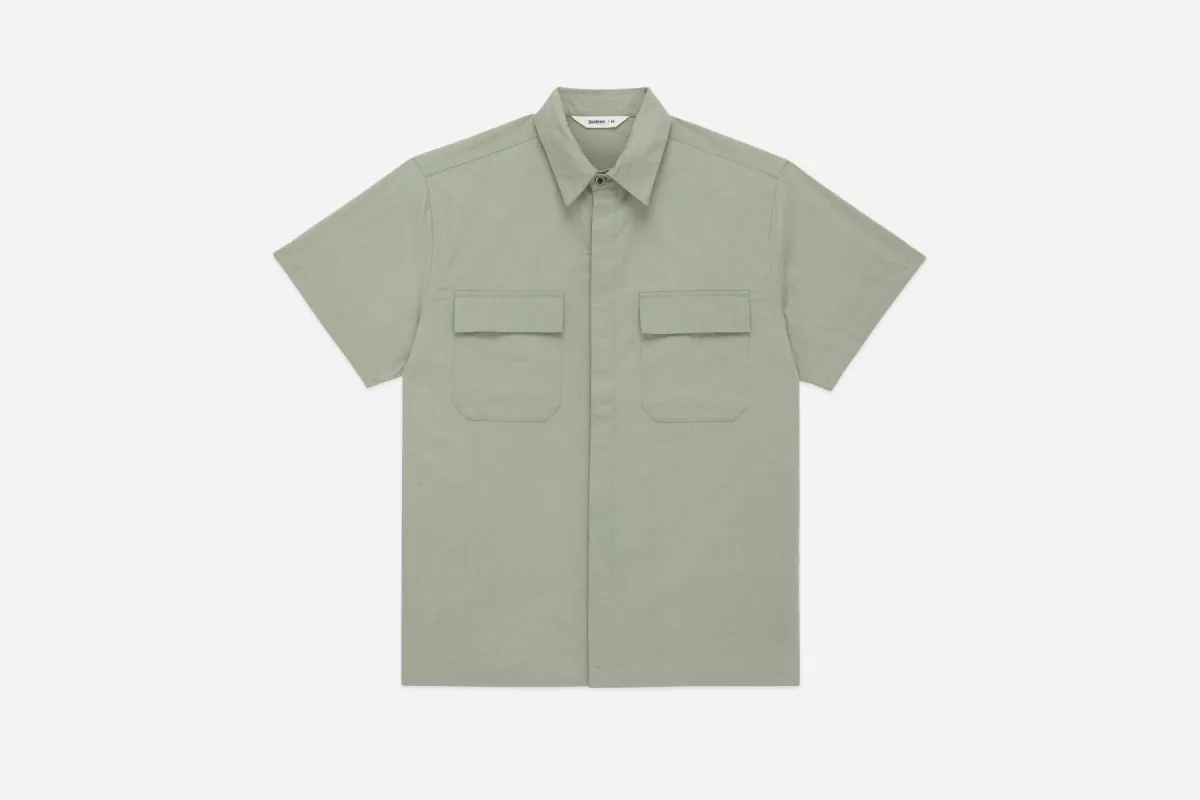 Garage Shirt ~ Seafoam sold by 3sixteen