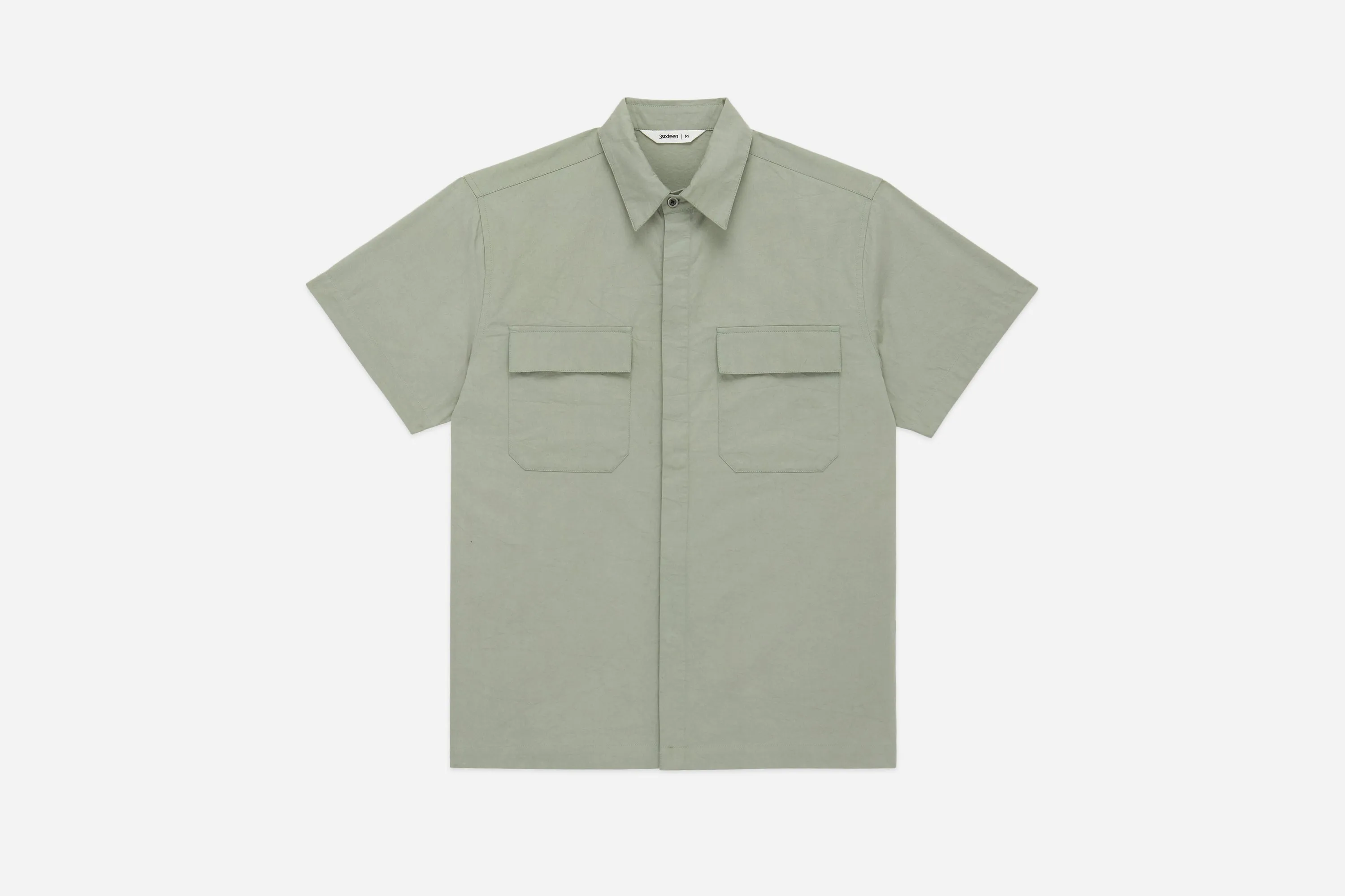 Garage Shirt ~ Seafoam sold by 3sixteen