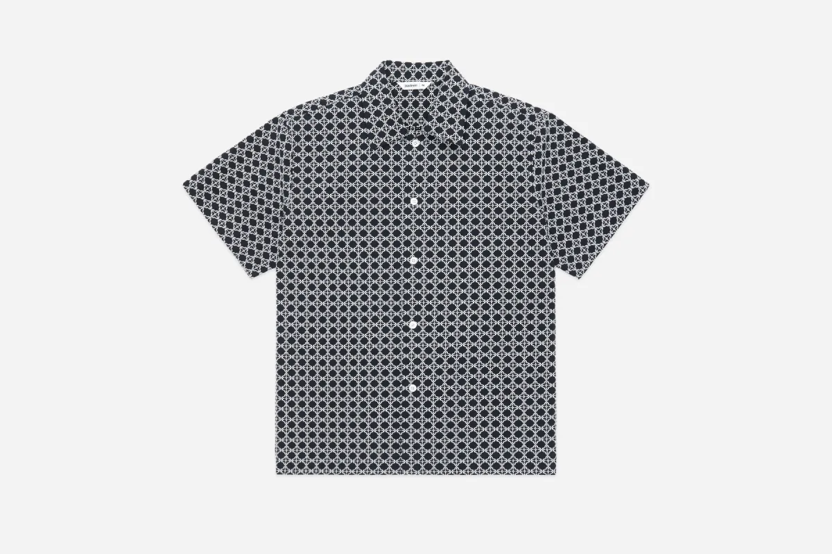 Resort Shirt ~ Black Rattan sold by 3sixteen