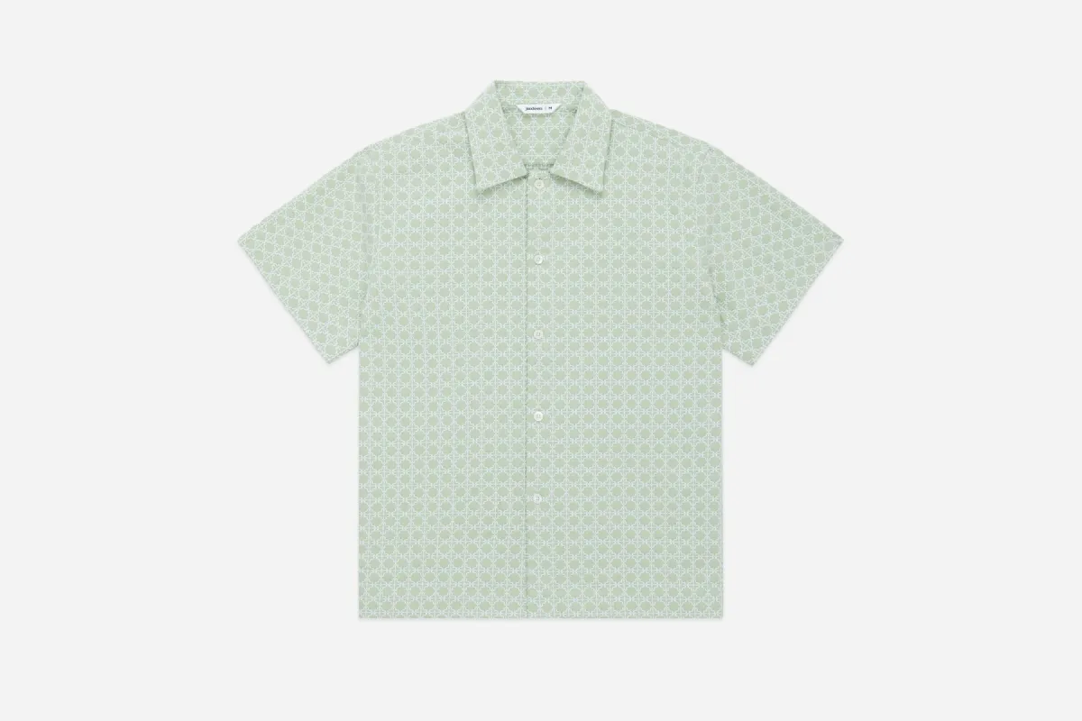 Resort Shirt ~ Seafoam Rattan sold by 3sixteen