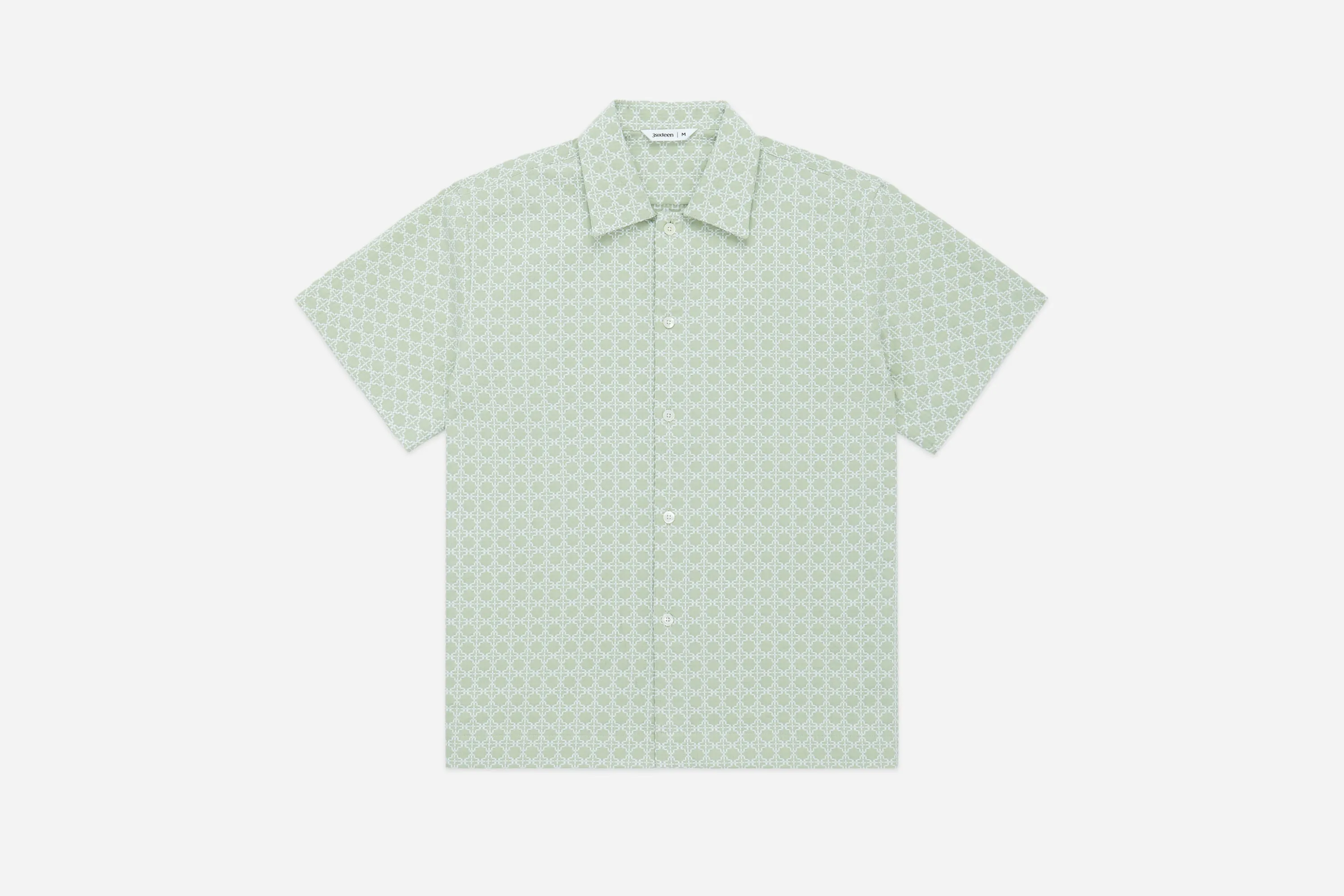 Resort Shirt ~ Seafoam Rattan sold by 3sixteen