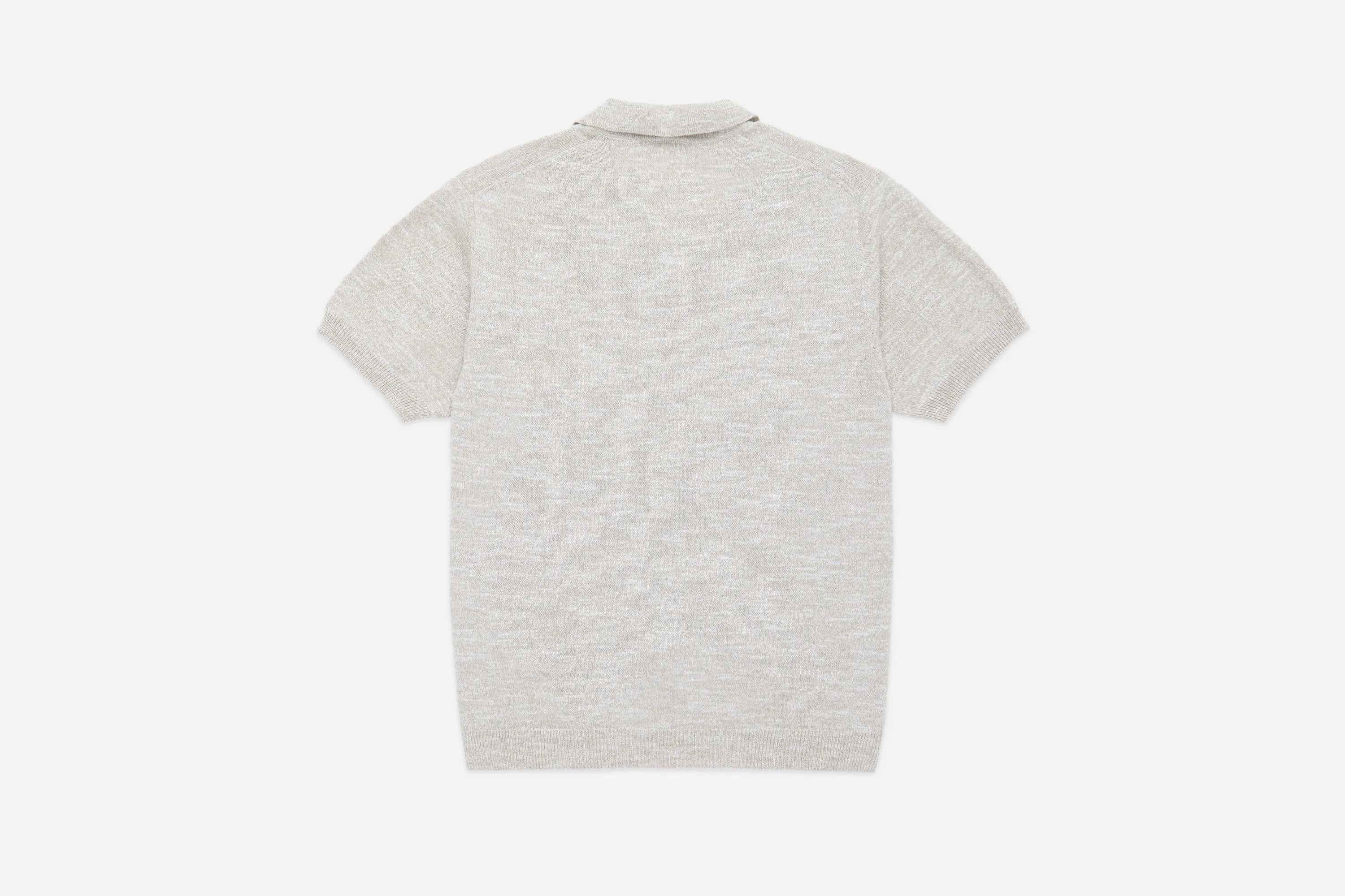 Knit Polo ~ Natural Marled Yarn sold by 3sixteen product image thumbnail 2