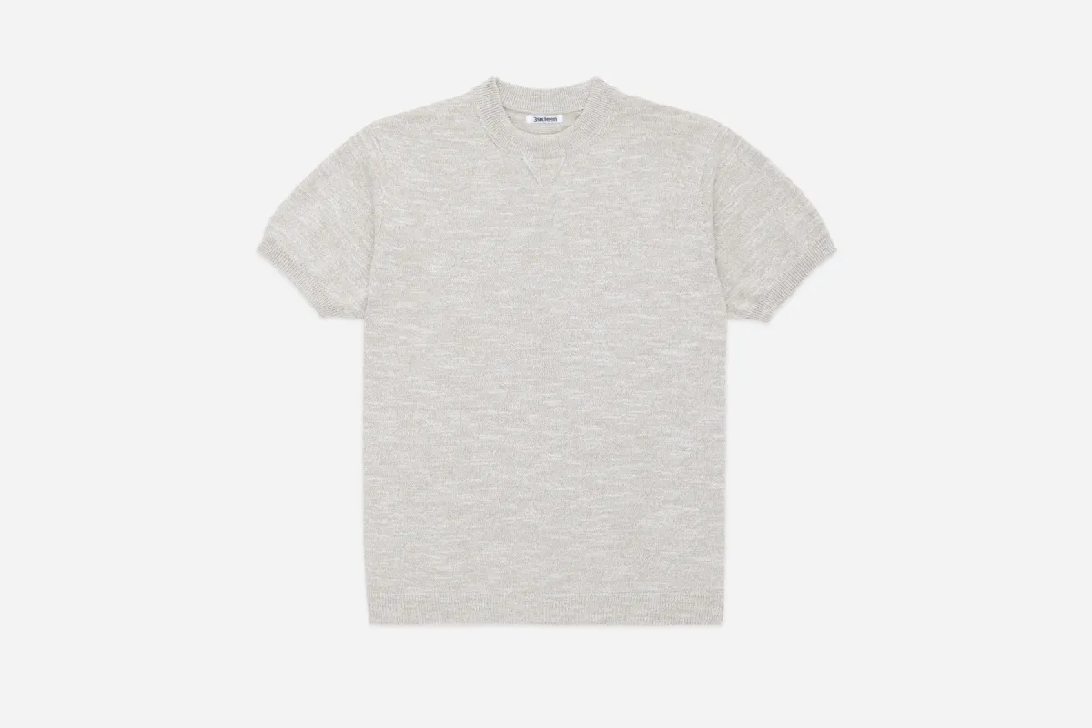 Knit T-Shirt ~ Natural Marled Yarn sold by 3sixteen