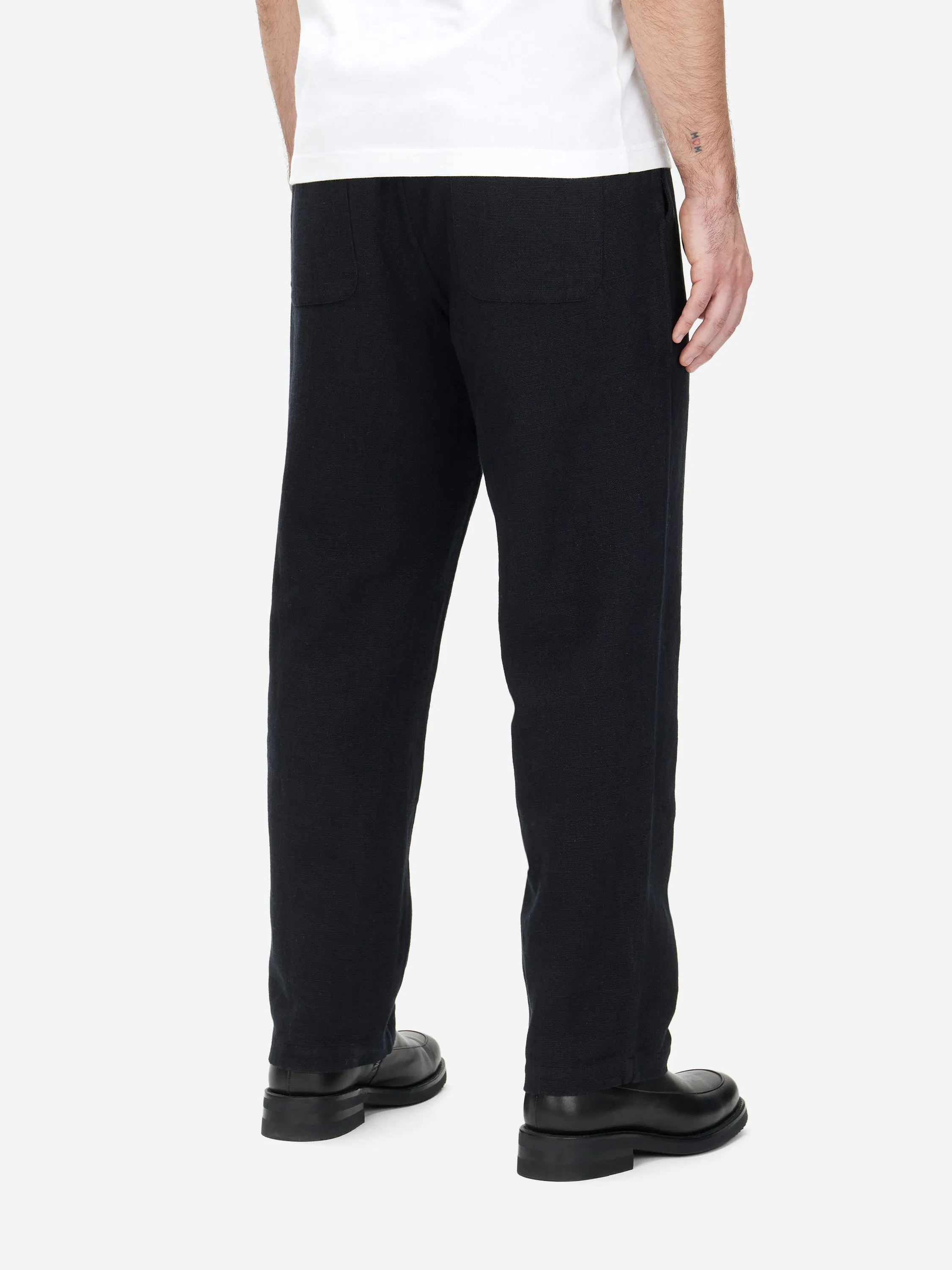 Easy Pant ~ Black Cotton/Linen sold by 3sixteen product image thumbnail 3