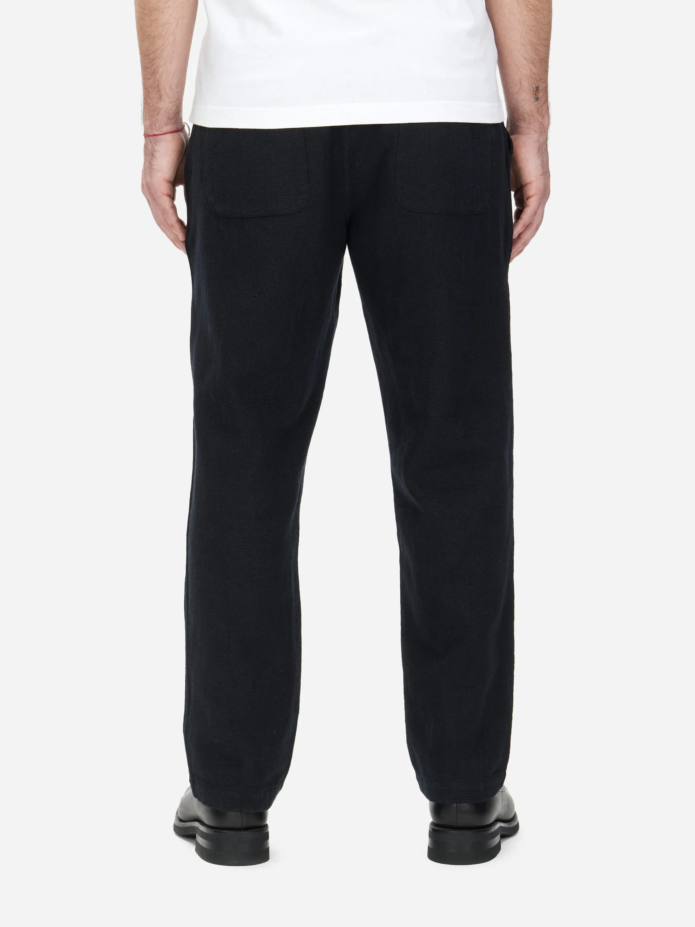 Easy Pant ~ Black Cotton/Linen sold by 3sixteen product image thumbnail 4