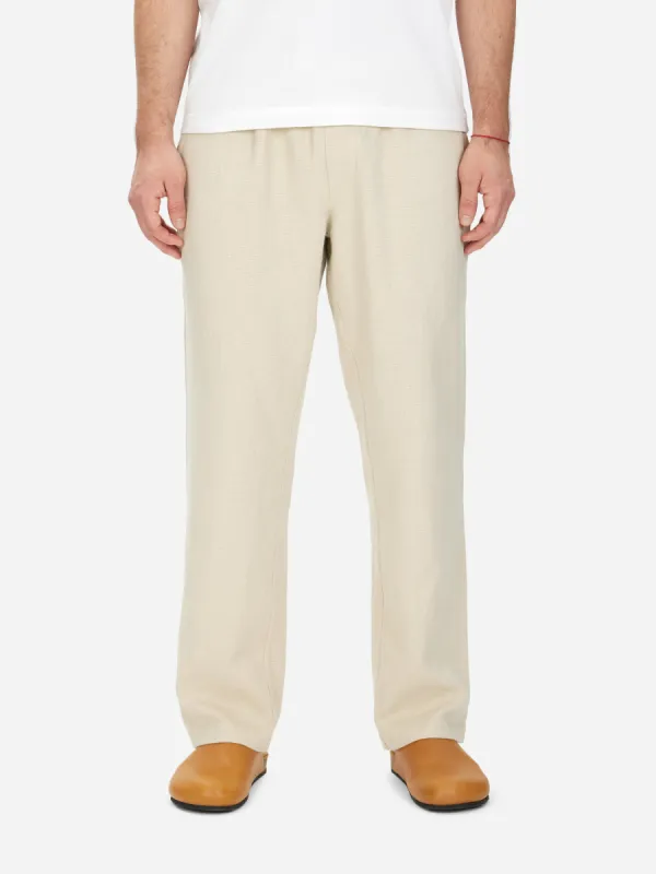 Easy Pant ~ Alabaster Cotton/Linen sold by 3sixteen