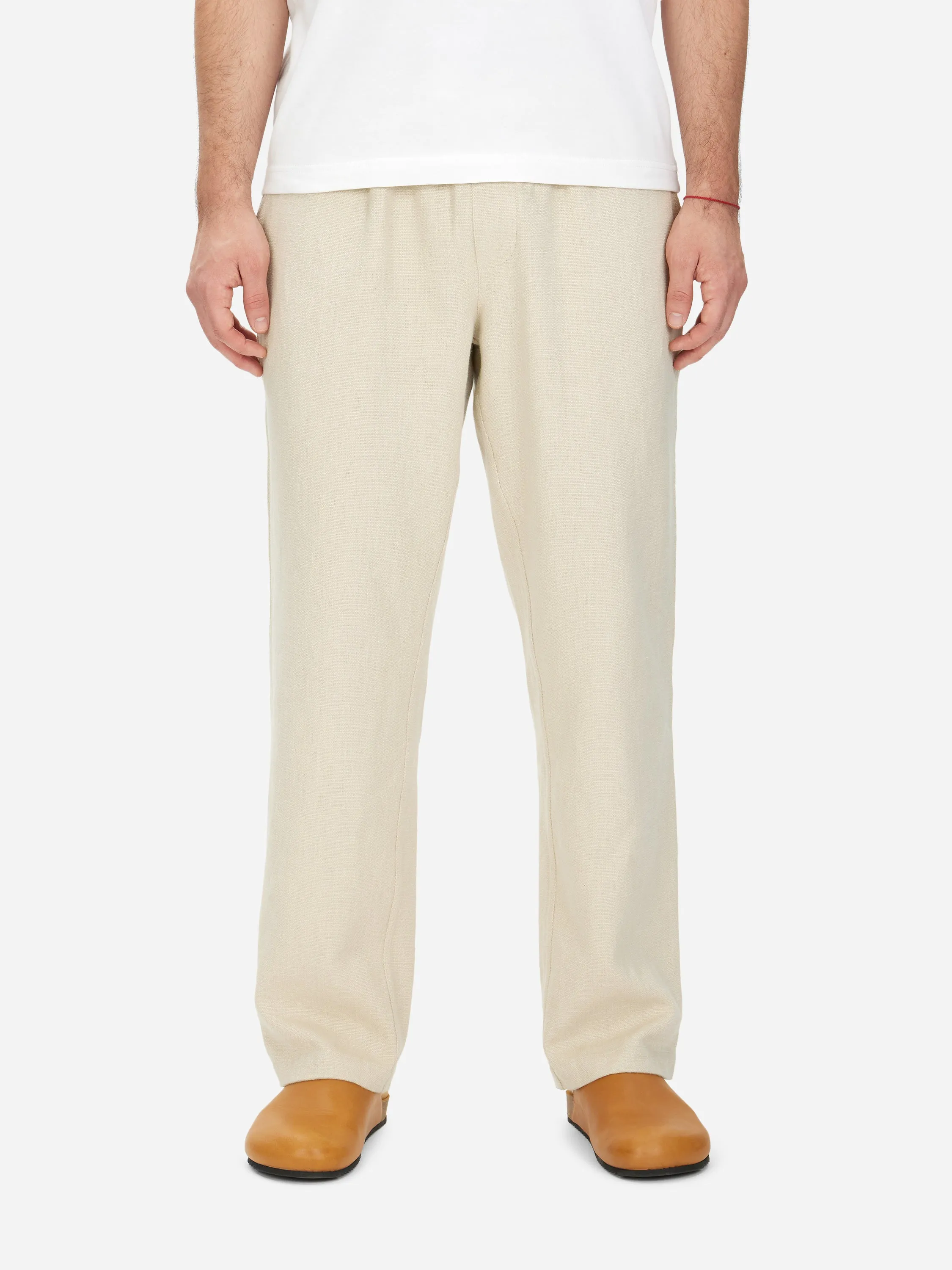 Easy Pant ~ Alabaster Cotton/Linen sold by 3sixteen