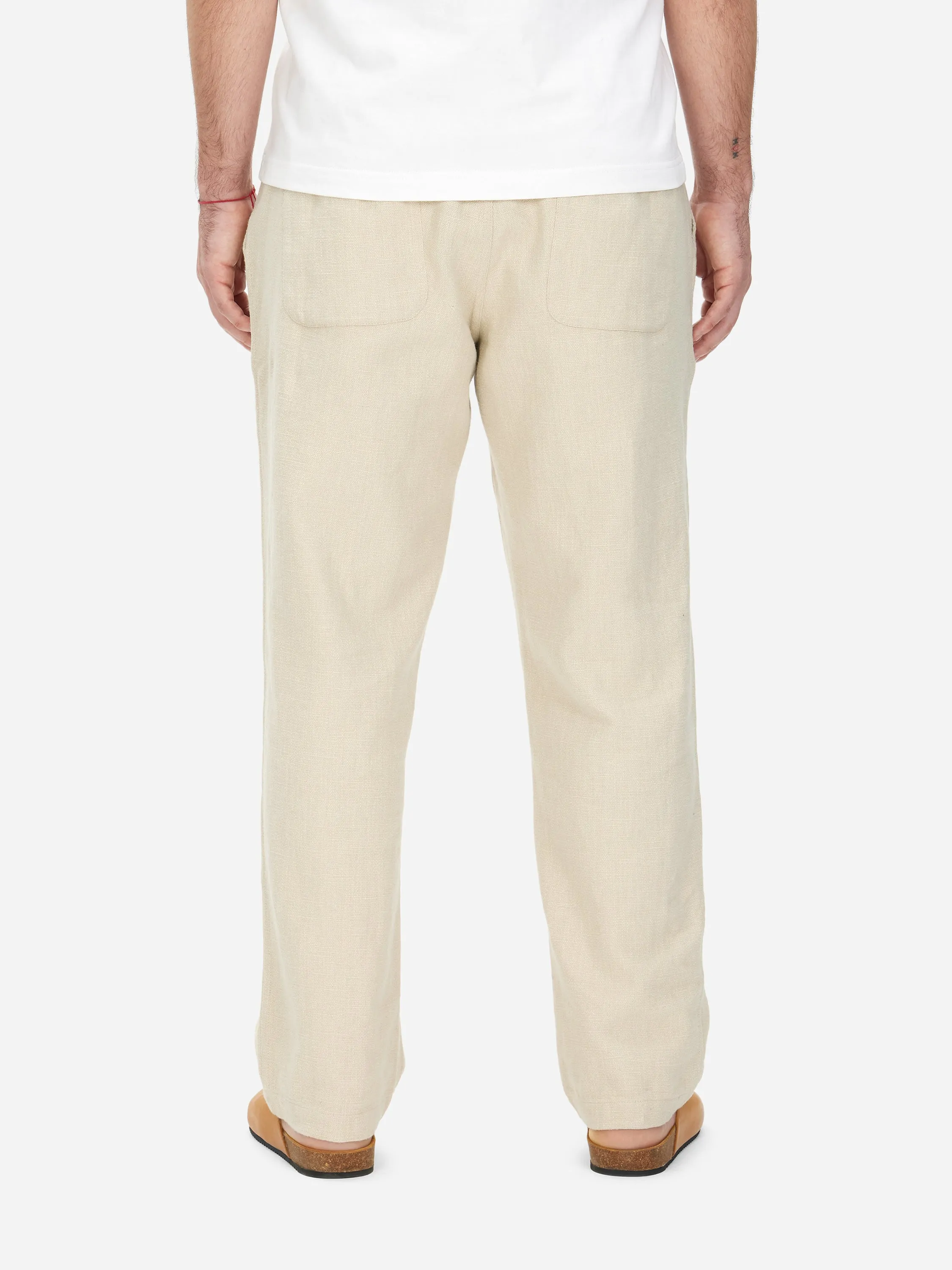 Easy Pant ~ Alabaster Cotton/Linen sold by 3sixteen product image thumbnail 4