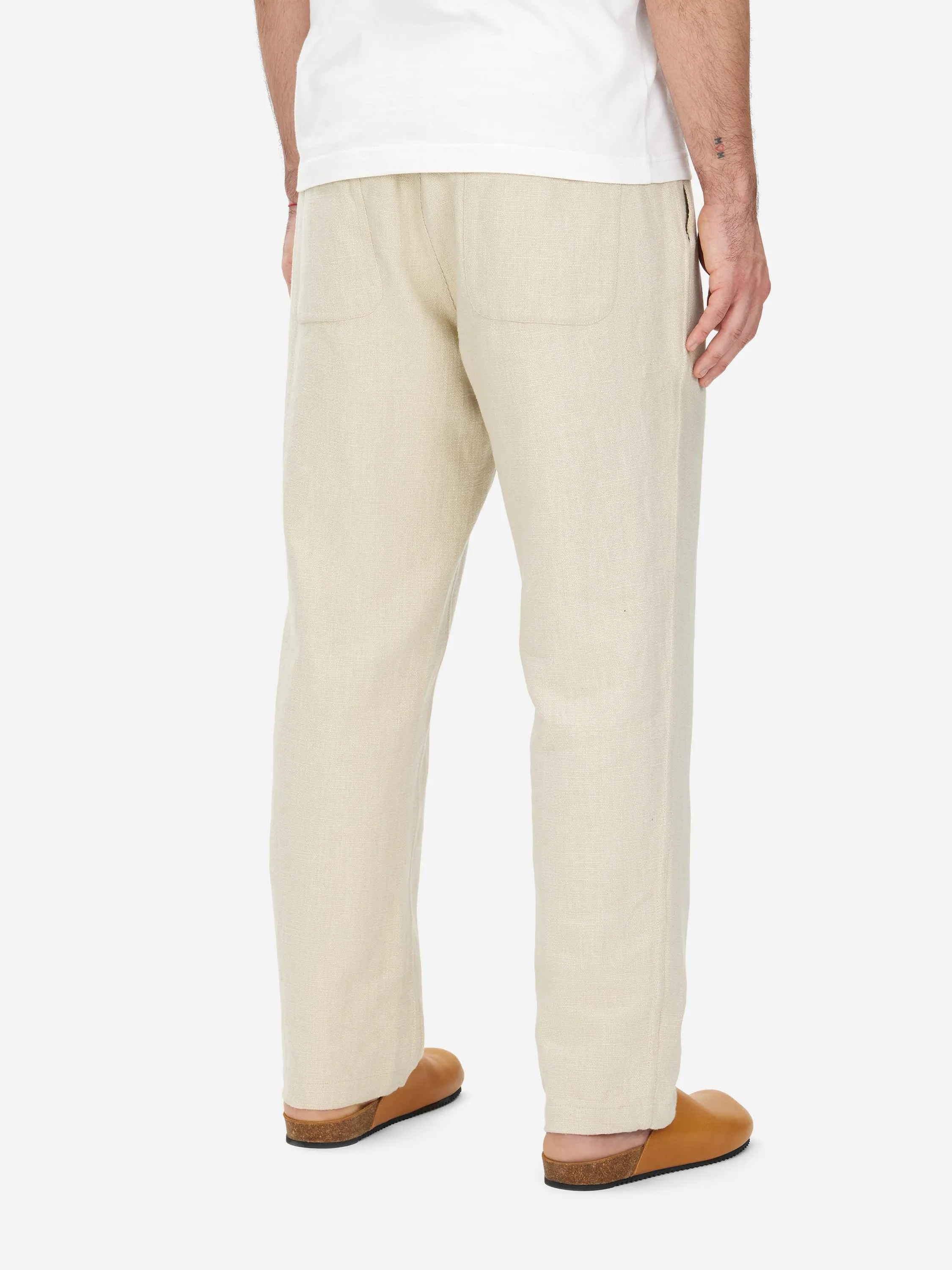 Easy Pant ~ Alabaster Cotton/Linen sold by 3sixteen product image thumbnail 3