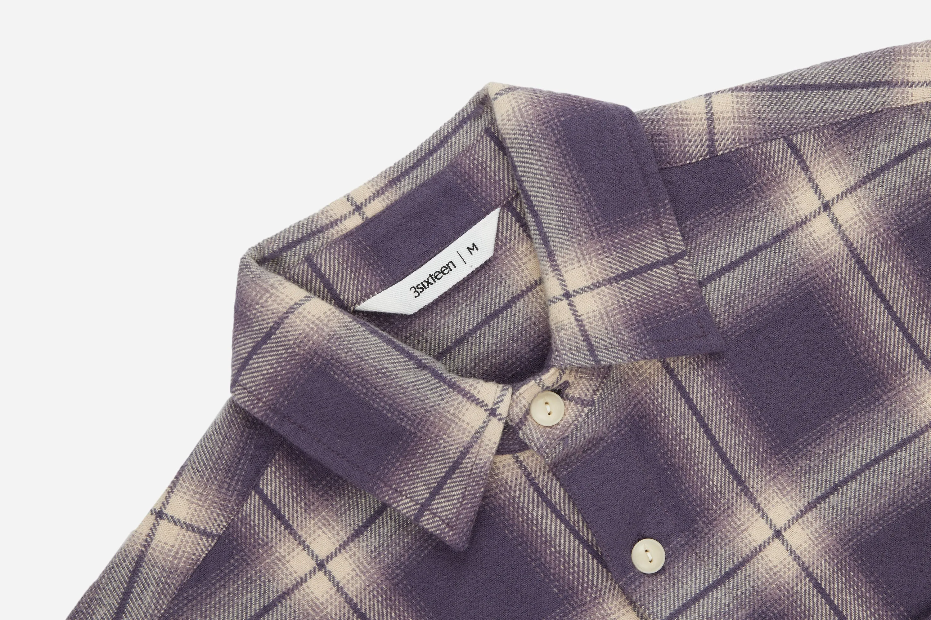 Utility Flannel ~ Faded Lilac sold by 3sixteen product image thumbnail 3
