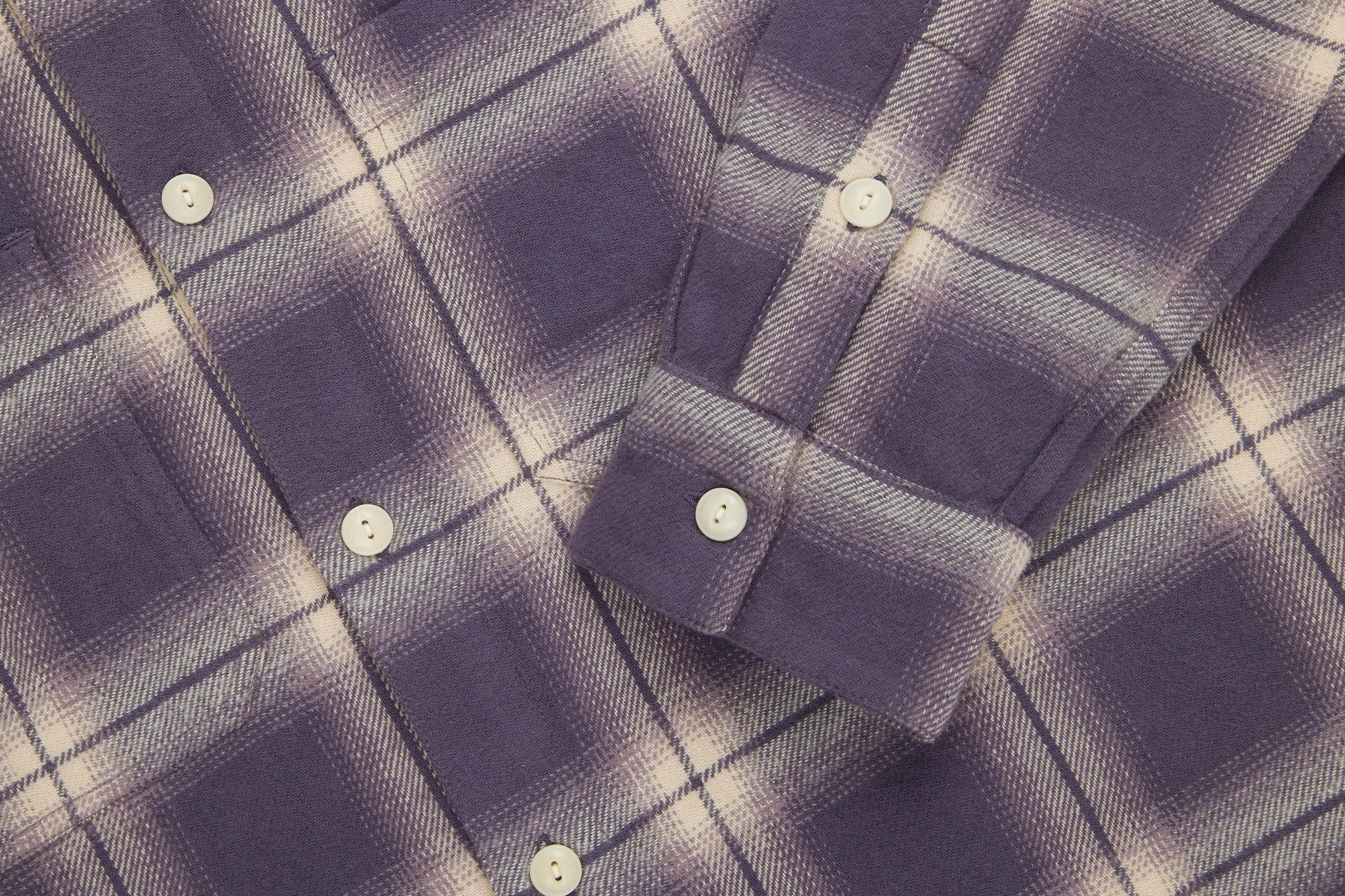 Utility Flannel ~ Faded Lilac sold by 3sixteen product image thumbnail 4