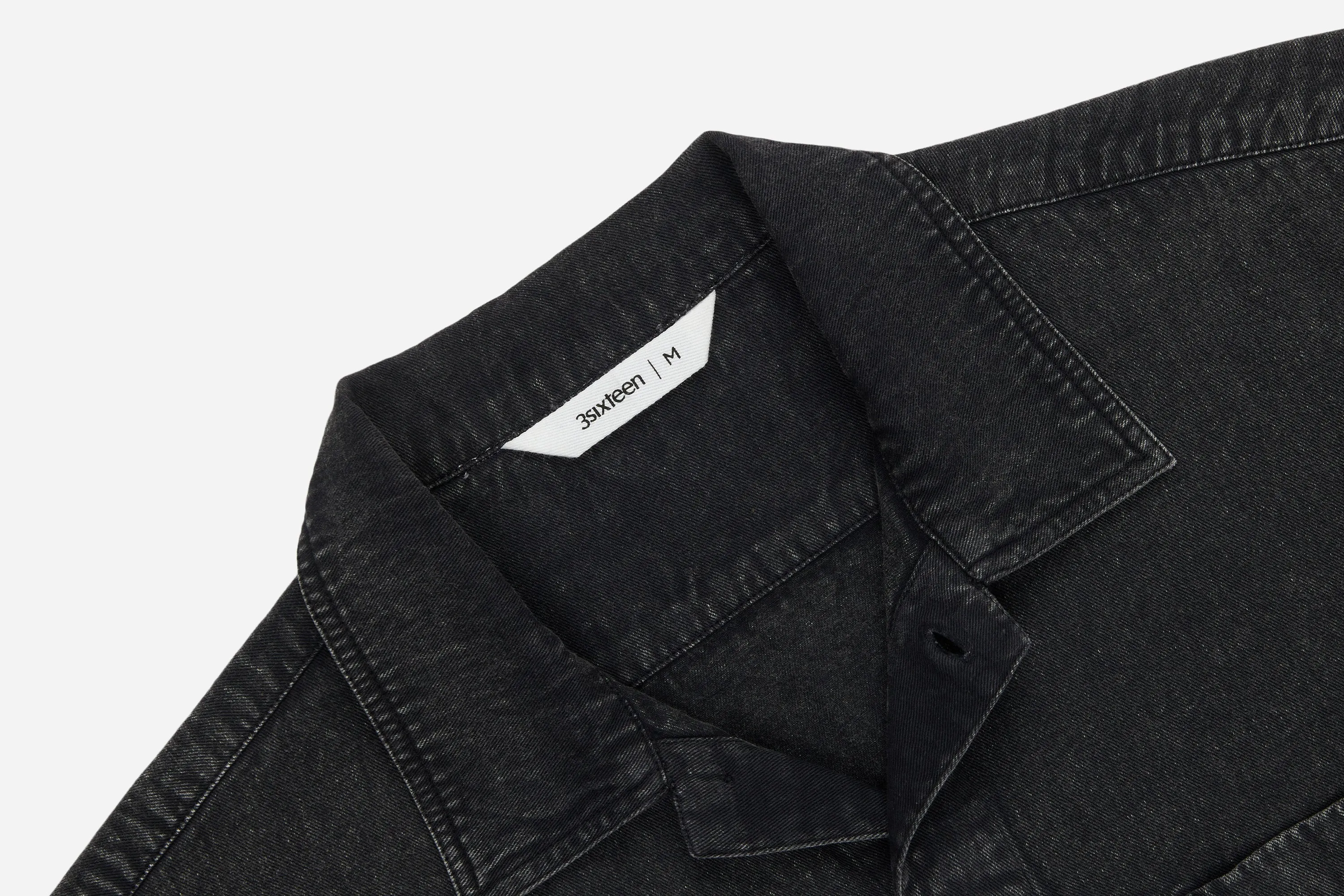 Short Sleeve Workshirt ~ Black Stonewash sold by 3sixteen product image thumbnail 3