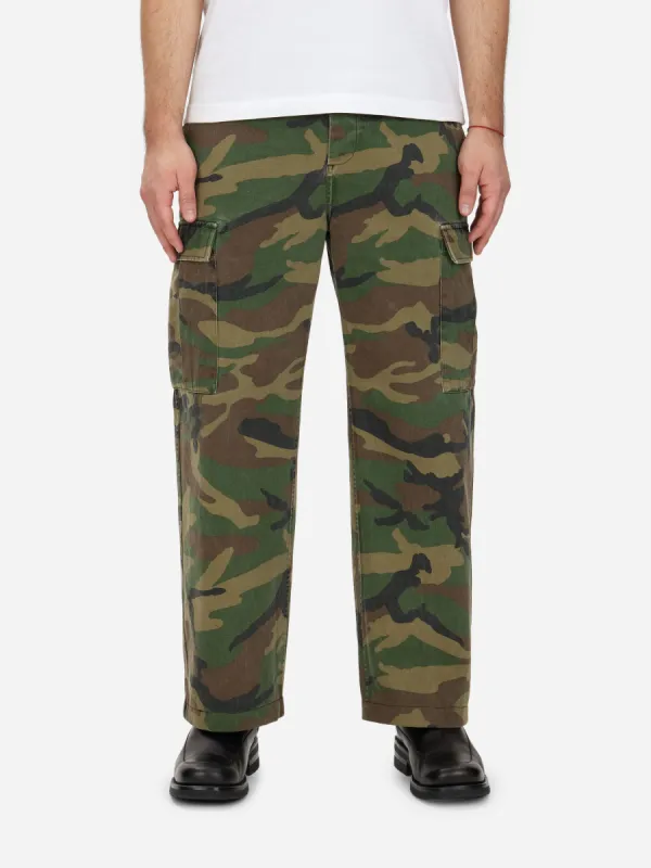 Cargo Pant ~ Camo Twill sold by 3sixteen
