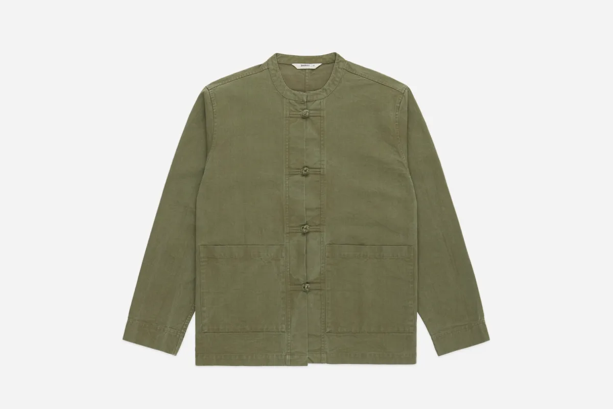 Kung Fu Jacket ~ Olive Twill sold by 3sixteen