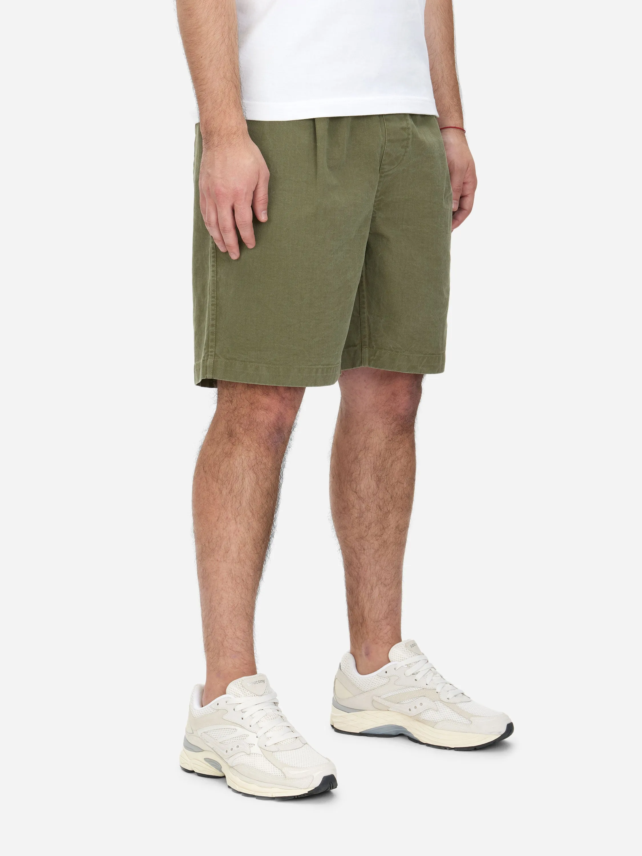 Drawstring Shorts ~ Olive Twill sold by 3sixteen product image thumbnail 2