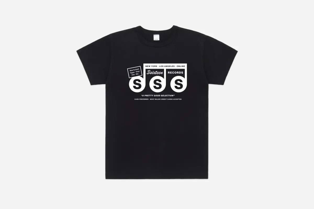 3sixteen Records Heavyweight T-Shirt ~ Black made by 3sixteen