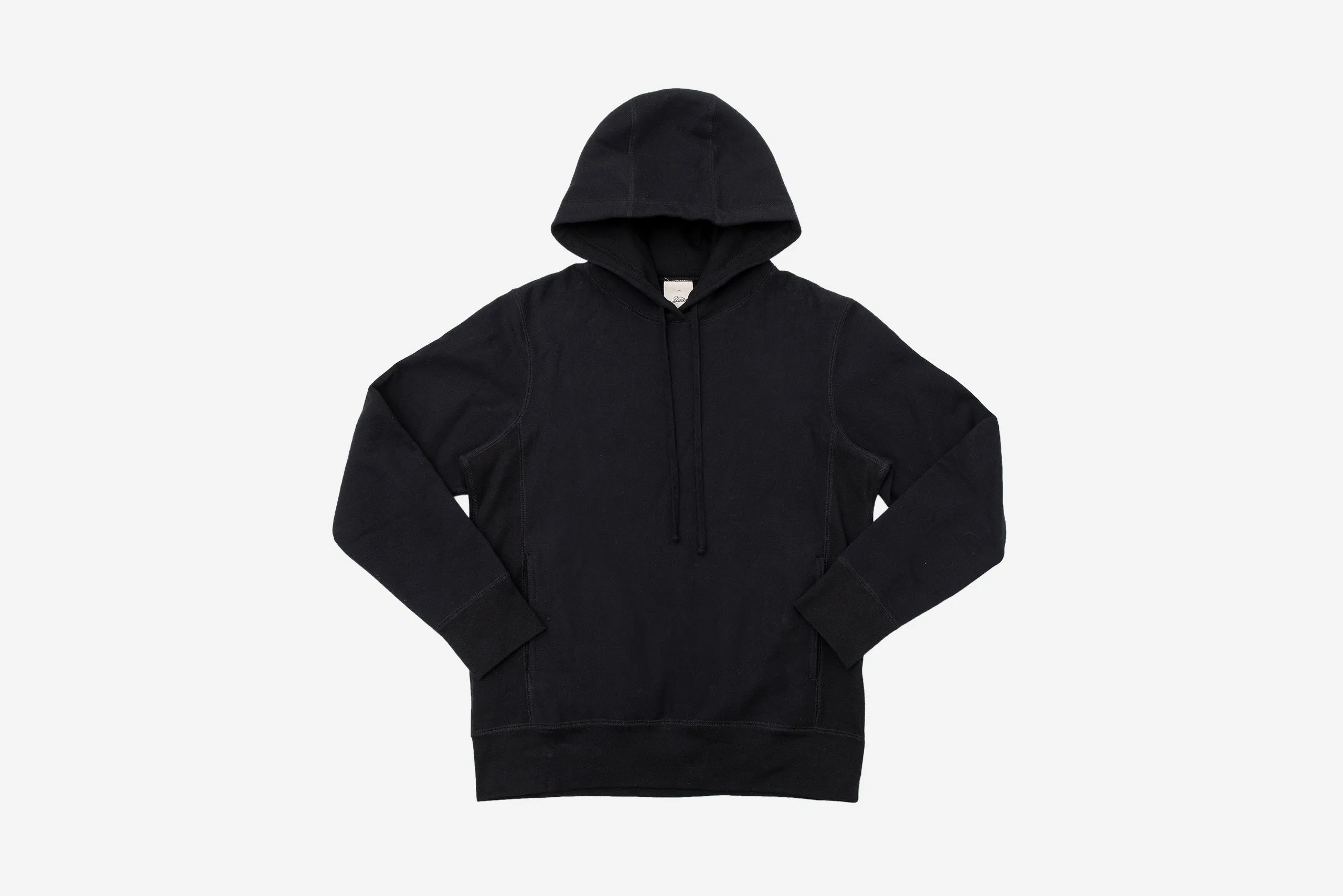 Heavyweight Pullover Hoody ~ Black sold by 3sixteen