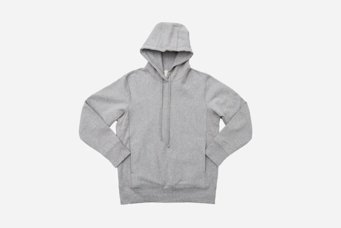 Heavyweight Pullover Hoody ~ Grey sold by 3sixteen