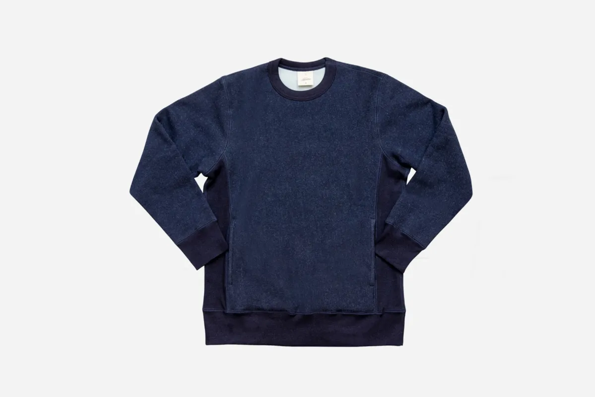 Heavyweight Crewneck ~ Indigo sold by 3sixteen