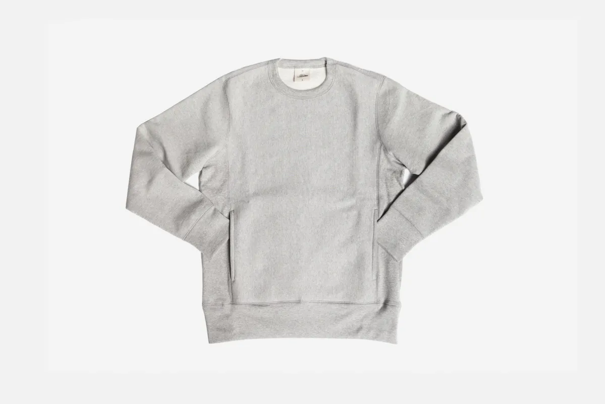 Heavyweight Crewneck ~ Grey sold by 3sixteen