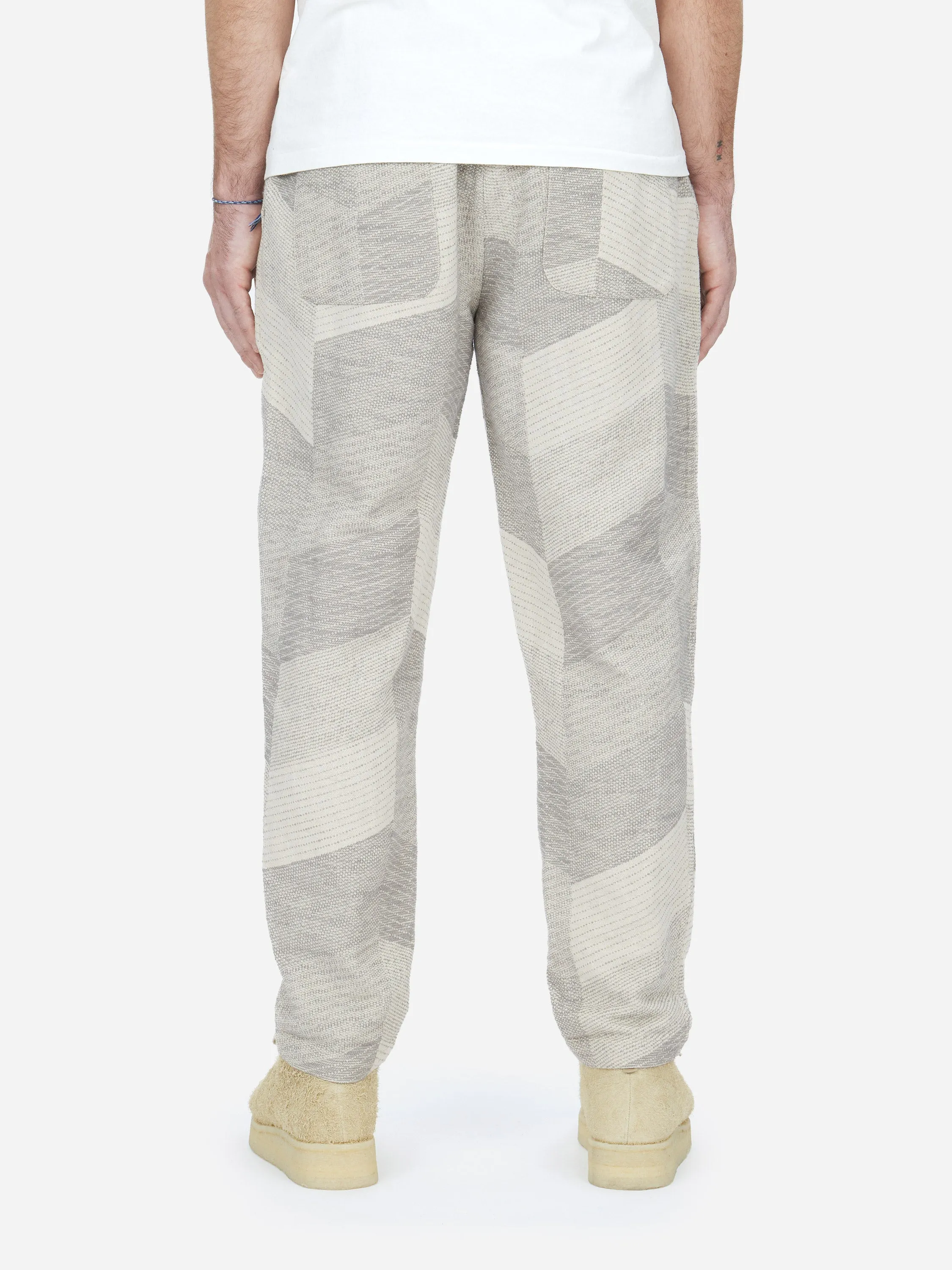 Drawstring Pant ~ Ash Zig-Zag Jacquard sold by 3sixteen product image thumbnail 4