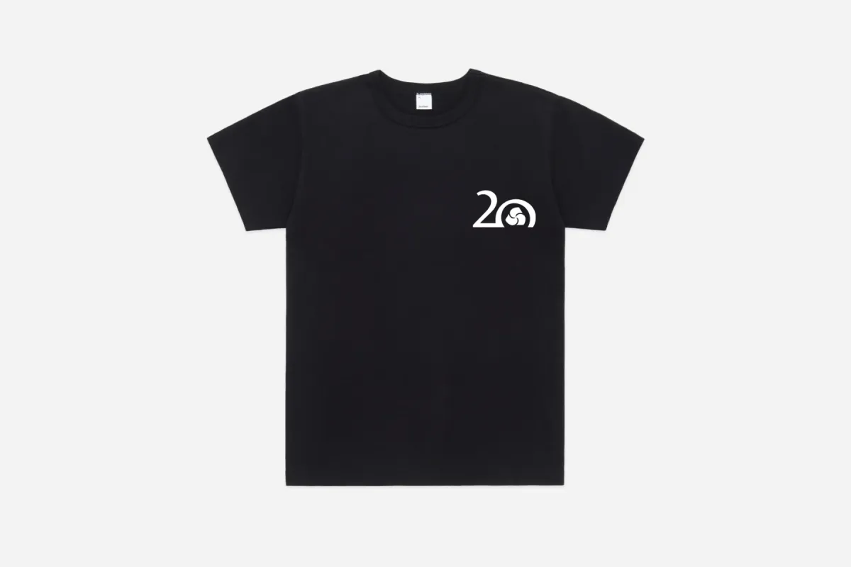 "Stacked Logos" T-Shirt ~ Black made by 3sixteen