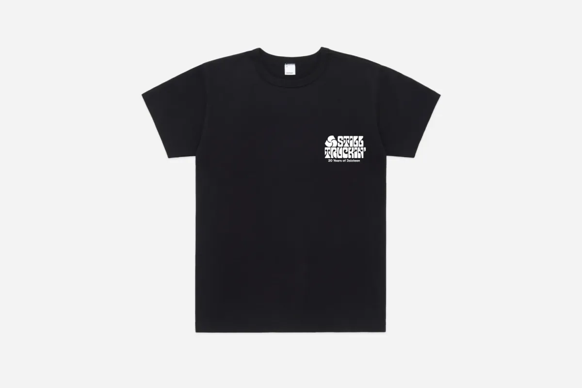 "Still Truckin'" T-Shirt ~ Black made by 3sixteen