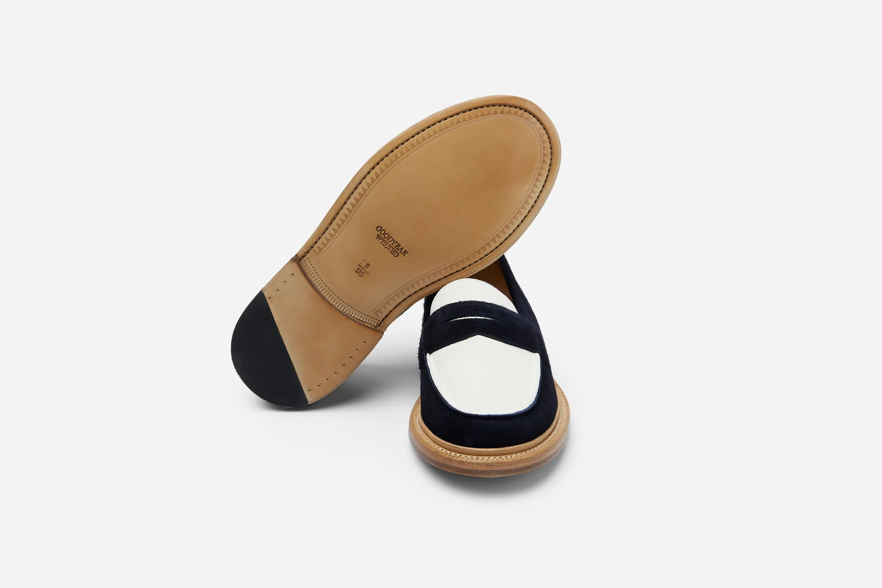20th Anniversary Loafer ~ Navy/Cream Suede sold by 3sixteen product image thumbnail 5