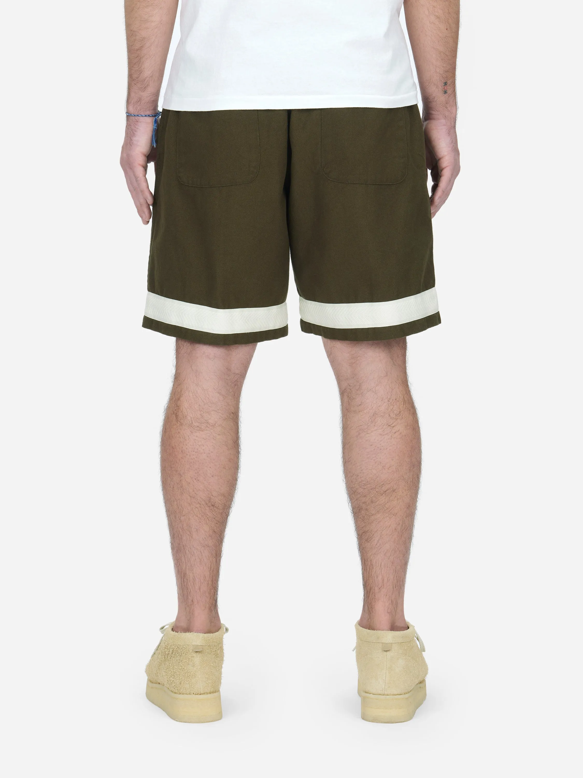 Club Short ~ Moss Canvas sold by 3sixteen product image thumbnail 3