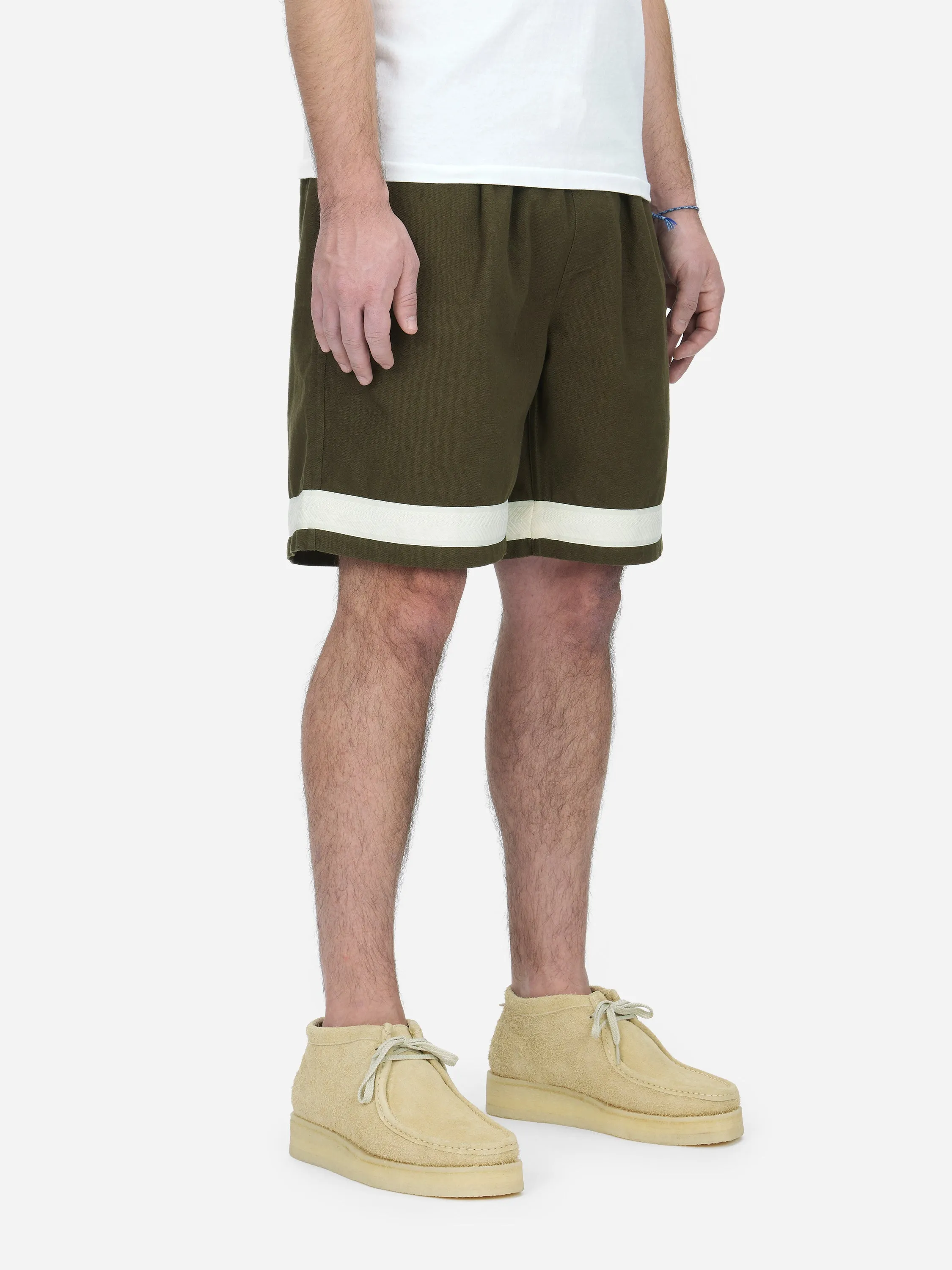 Club Short ~ Moss Canvas sold by 3sixteen product image thumbnail 4