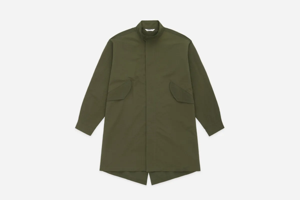 Fishtail Parka ~ Moss Nylon sold by 3sixteen