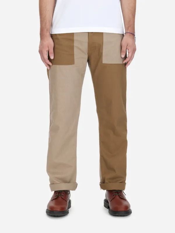 Fatigue Pant ~ Earth Block HBT sold by 3sixteen